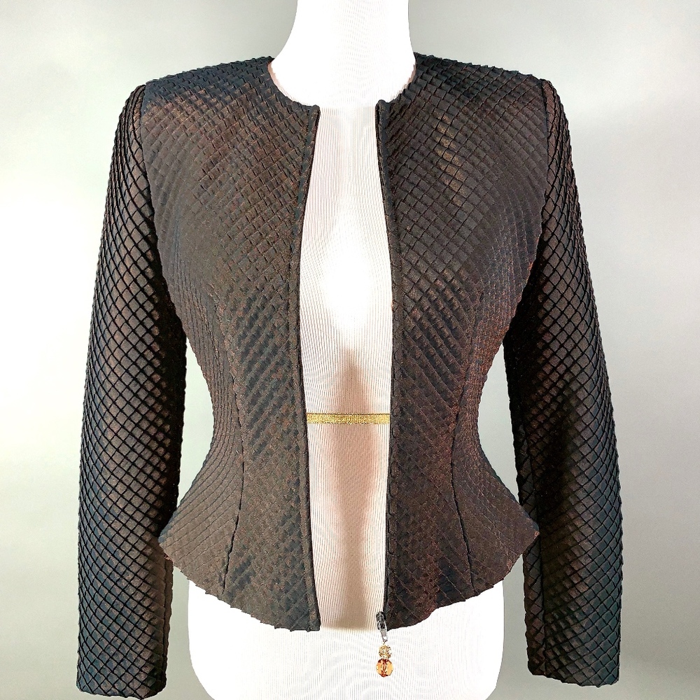 Flores & Flores Shimmering Bronze Jacket - Picture 2 of 6